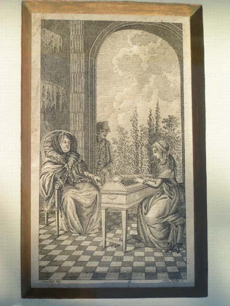 gravure glassharmonica Cecilia Davies comtesse de Brionne - collection Thomas Bloch